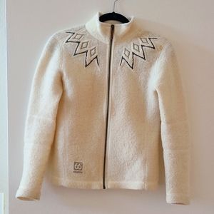 66 North Kaldi Sweater Jacket S/XS cream